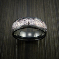 King's Camo SNOW SHADOW and Black Zirconium Ring Traditional Style Band Made Custom