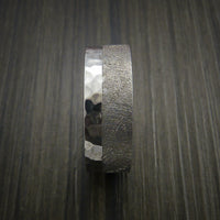 Gibeon Meteorite in Cobalt Chrome Wedding Band Made to any Sizing and Width