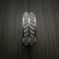 Titanium Dual Inlay Spinner Unique Titanium Band