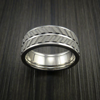 Titanium Dual Inlay Spinner Unique Titanium Band