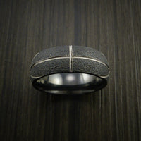 Black Zirconium Basketball Inspired Ring