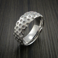 Cobalt Chrome Golf Inspired Golf Ball Sport Ring
