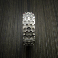 Cobalt Chrome Golf Inspired Golf Ball Sport Ring