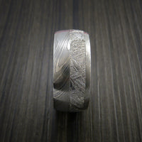 Gibeon Meteorite in Damascus Steel Wedding Band