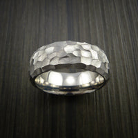 Titanium Modern Style Rock Hammer Finish Band Ring Custom Made