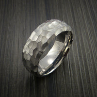Titanium Modern Style Rock Hammer Finish Band Ring Custom Made