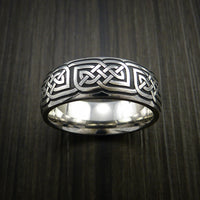 Cobalt Chrome Celtic Wedding Ring Celtic Knot Custom Made