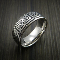 Cobalt Chrome Celtic Wedding Ring Celtic Knot Custom Made
