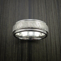 Cobalt Chrome Florentine Textured Ring