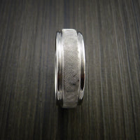 Cobalt Chrome Florentine Textured Ring