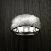 Cobalt Chrome Ring Distressed Smooth Finish Band Made to Any Sizing