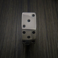 Cobalt Chrome Dice Ring High Roller Gambler Inspired Ring