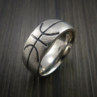 Titanium Basketball Inspired Ring Custom Made Band