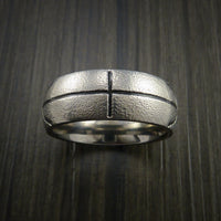 Titanium Basketball Inspired Ring Custom Made Band
