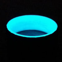 Carbon Fiber Men's Ring with Blue Glow Sleeve
