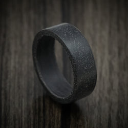 Black Concrete Men's Ring Custom Made Band