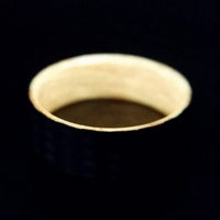Carbon Fiber Men's Ring with Orange Glow Sleeve