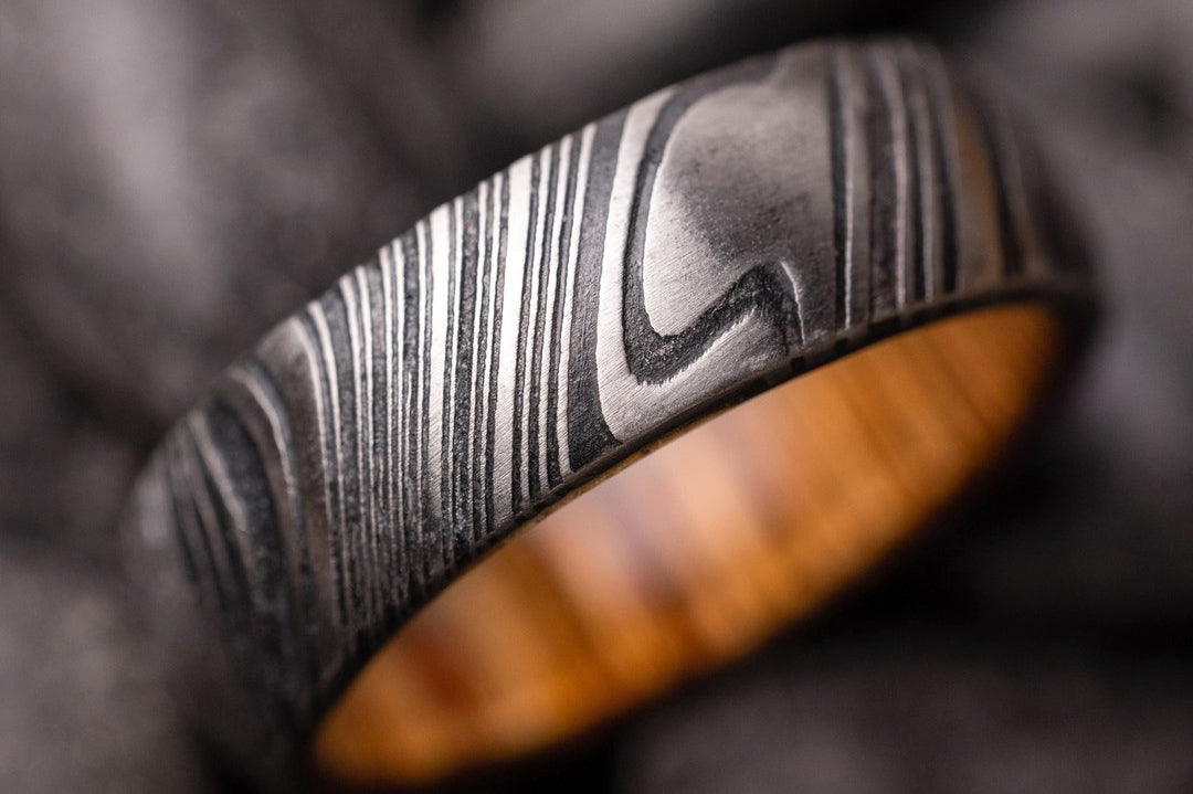 Forged in Fire: Why Damascus Steel Makes a Striking Men’s Wedding Band