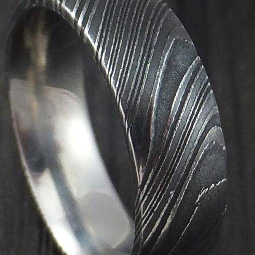 Kuro Damascus Steel Rings