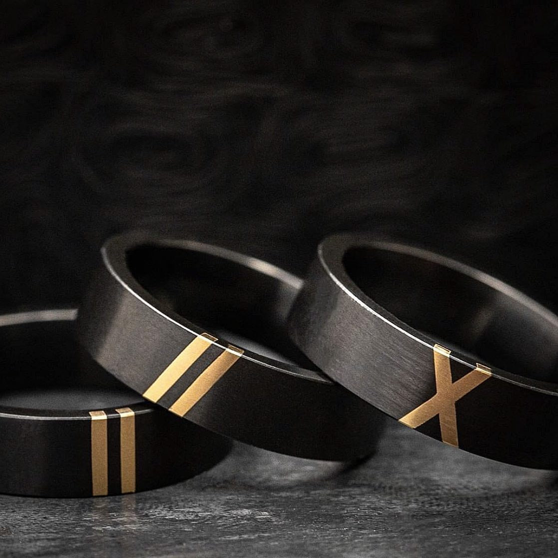 Black Zirconium Rings