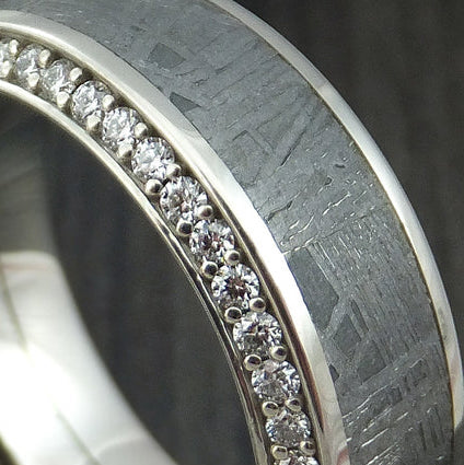Men's Black Tungsten Wedding Ring with Crushed Sandstone