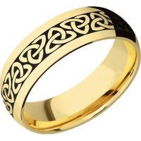 14K Yellow Gold + Polish Finish