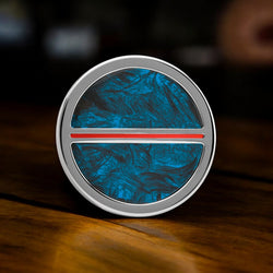 Titanium Blue Carbon Fiber and Cerakote Premium Golf Ball Marker