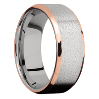 14K White Gold + Anglestone , Polish Finish