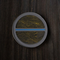 Black Titanium Gold Carbon Fiber and Cerakote Premium Golf Ball Marker