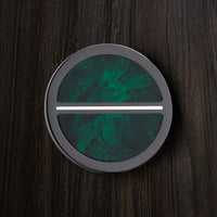 Black Titanium Green Carbon Fiber and Sterling Silver Premium Golf Ball Marker