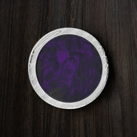 Damascus Steel and Purple Carbon Fiber Premium Golf Ball Marker