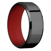Zirconium + Polish , Polish Finish + USMC Red