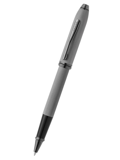 Townsend® Polished Slate Gray Engraved Diamond Pattern with Slate Gray PVD Appointments Selectip® Rollerball Pen