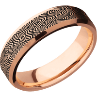 10K Rose Gold + Satin , Polish Finish