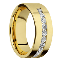 10K Yellow Gold + Anglesatin Finish
