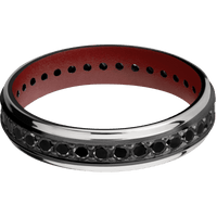 Zirconium + Polish , Bead Finish + Crimson