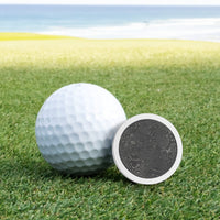 Titanium and Damascus Steel Premium Golf Ball Marker