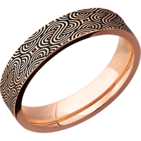 10K Rose Gold + Satin Finish
