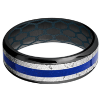 Zirconium + Polish , Polish Finish + Blue Titanium