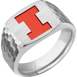 University of Illinois Custom Collegiate Cobalt Chrome Signet Ring