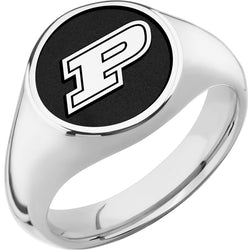 Purdue University Custom Collegiate Cobalt Chrome Signet Ring