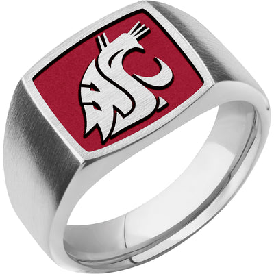 Washington State University Custom Collegiate Cobalt Chrome Signet Ring