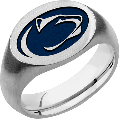 Pennsylvania State University Custom Collegiate Palladium Silver Signet Ring