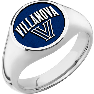Villanova University Custom Collegiate Palladium Silver Signet Ring