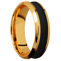 22K Yellow Gold + Sand , Polish Finish