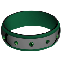 Zirconium + Polish , Satin Finish + Green