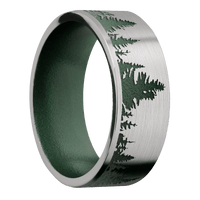Titanium + Satin Finish + Eastern Green