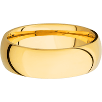 18K Yellow Gold + Polish Finish