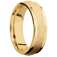 10K Yellow Gold + Stipple , Polish Finish