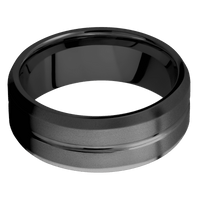 Zirconium + Polish , Bead Finish